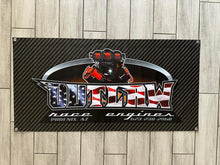 Load image into Gallery viewer, Outlaw 4x2 Banner - Carbon Fiber Background