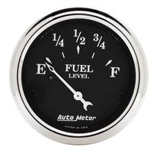 Load image into Gallery viewer, Autometer 2 1/16in 240 Ohm to 33 Ohm Old Tyme Black Electric Fuel Level Gauge