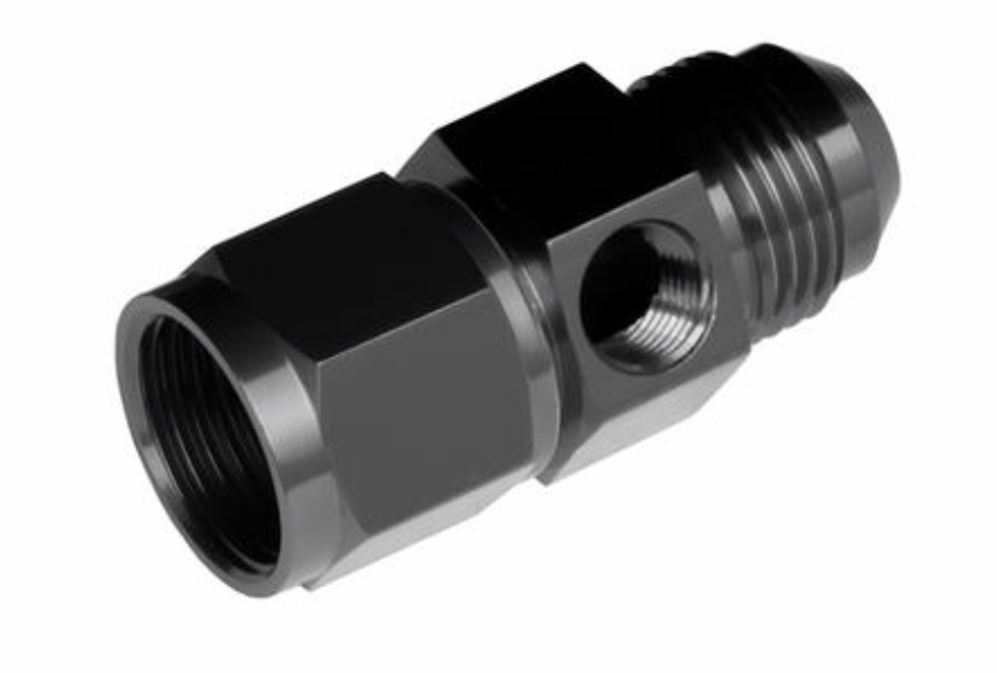 Redhorse Performance-06 Male to -06 Female AN/JIC with 1/8" NPT in Hex - Black