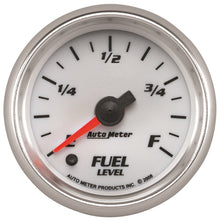 Load image into Gallery viewer, Autometer Pro-Cycle Gauge Fuel Level 2 1/16in 0-280 Programmable White